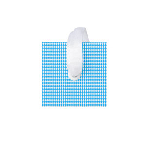 Adorno Cúbico Patrón bávaro blanco azul del Oktoberfest alemán