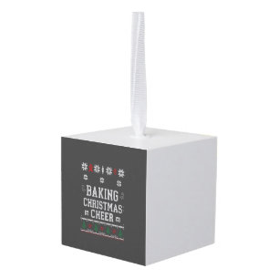 Adorno Cúbico Patrón de punto para horno de pan de jengibre aleg