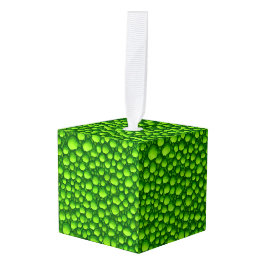 Adorno Cúbico Patrón Verde Musgoso