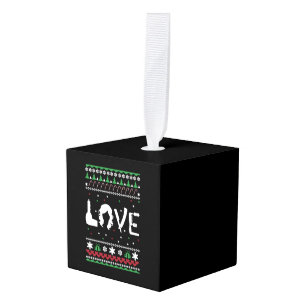 Adorno Cúbico Peluquería - Suéter Navidad feo