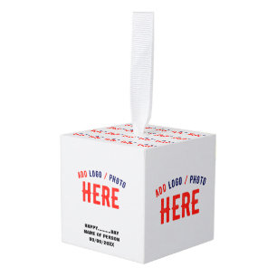 ADORNO CÚBICO PERSONALIZABLE MODERNO ESTILO BLANCO VERIFICADO MA