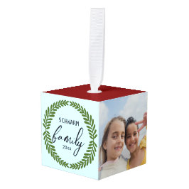 Adorno Cúbico Personalizable perfecto de Holiday Keepsake person