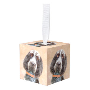 Adorno Cúbico Pintura de Spinone Italiano - Arte de Perro Origin