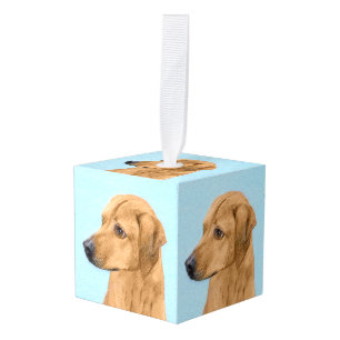 Adorno Cúbico Pintura Ridgeback Rhodesiana - Arte Perro Original