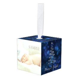 Adorno Cúbico Plantilla de fotografía de beneficencia nocturna d