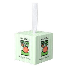 Adorno Cúbico Profesora religiosa Gracias, Apple