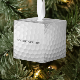 Adorno Cúbico Regalos de Pelotas de Golf Personalizadas Serie Si