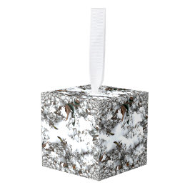 Adorno Cúbico Resumen de nieve