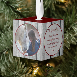 Adorno Cúbico Rústica granja Mascota Minimalista de caballos 2 F