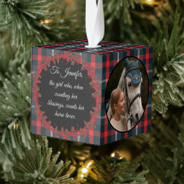 Adorno Cúbico Rústico Mascota tradicional del equino de caballo 