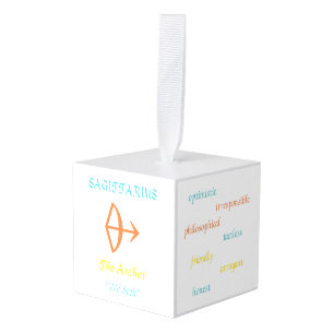 Adorno Cúbico Sagittarius Ornament