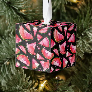 Adorno Cúbico sandía acuática 2