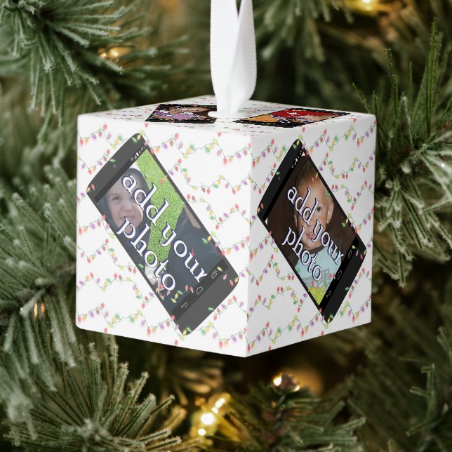 Adorno Cúbico ¡SELFIE Time! Marco fotográfico de Smart Phone: Cu (Árbol)