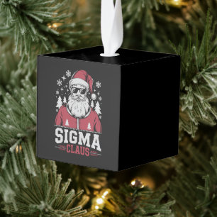 Adorno Cúbico Sigma Claus Cool Santa Navidad Rizz Rizzler Meme