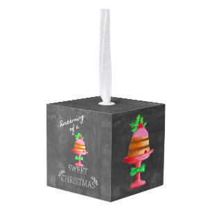 Adorno Cúbico Soñando con un dulce Navidad