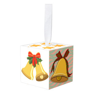 Adorno Cúbico Sonido de las campanas de los navidades