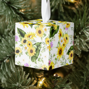 Adorno Cúbico Sunflower 7