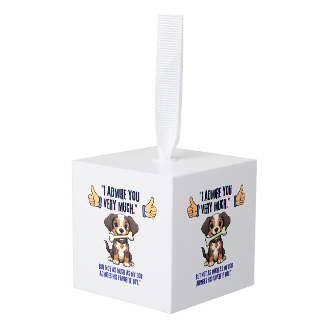 ADORNO CÚBICO TE ADMIRO MUCHO (Anverso en perspectiva)