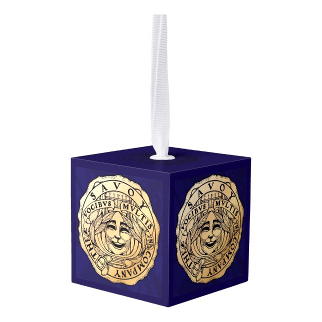 Adorno Cúbico The Savoy Cube Ornament (Reverso en perspectiva)