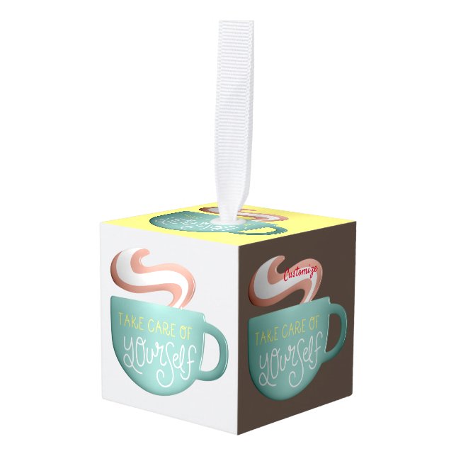 Adorno Cúbico Thunder_Cove de bebida hipoglucémica (Anverso en perspectiva)