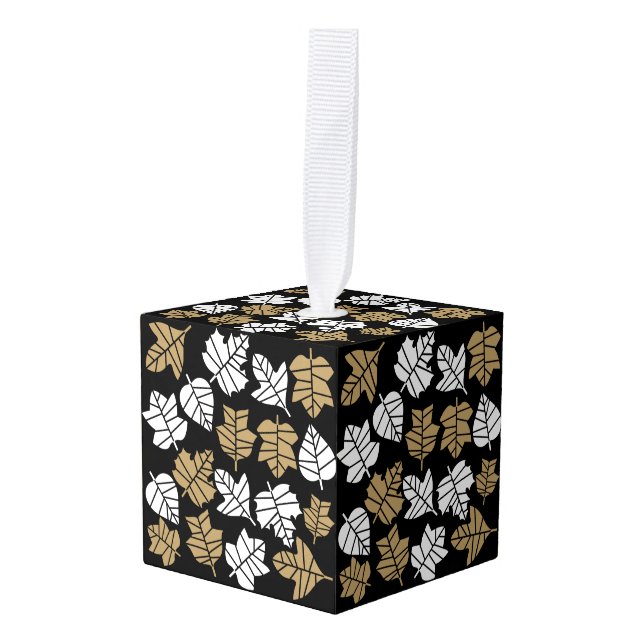 Adorno Cúbico Transición de la naturaleza otoño-otoño (Anverso en perspectiva)