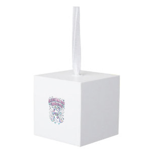 Adorno Cúbico Trineo de Unicornio Todo el Día Merch Encantador d