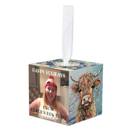 Adorno Cúbico Tu nuevo hogar en los Navidades