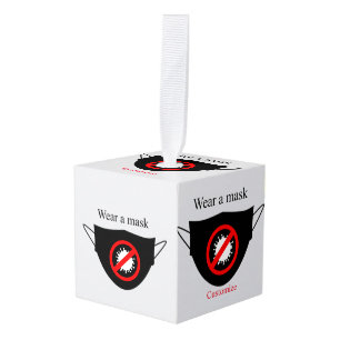 Adorno Cúbico Usar una máscara Thunder_Cove