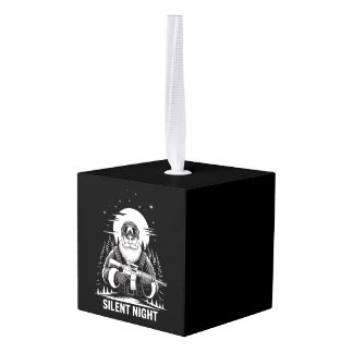 Adorno Cúbico Veterano militar de Santa Navidades de Noche Silen