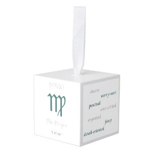 Adorno Cúbico Virgo Ornament