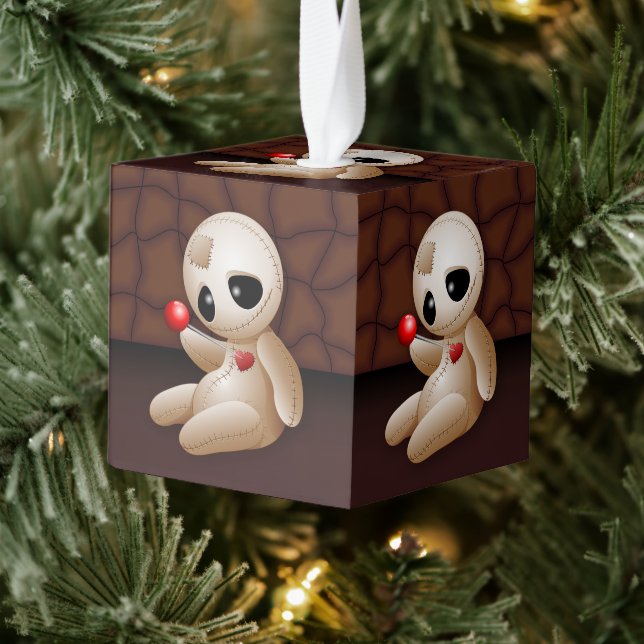Adorno Cúbico Voodoo Doll Personalizado enamorado (Árbol)