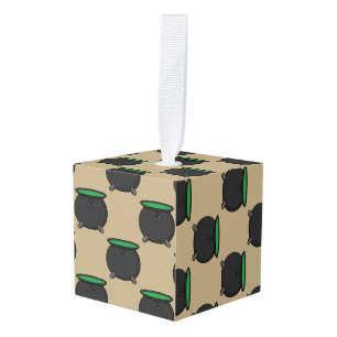 Adorno Cúbico Witch Cauldron