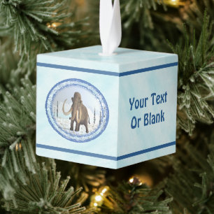 Adorno Cúbico Wooly Mammoth