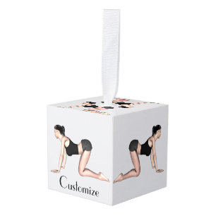 Adorno Cúbico Yoga Poses Thunder_Cove