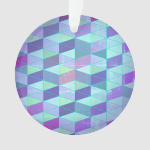 Adorno Cubos en triángulos patrón geométrico