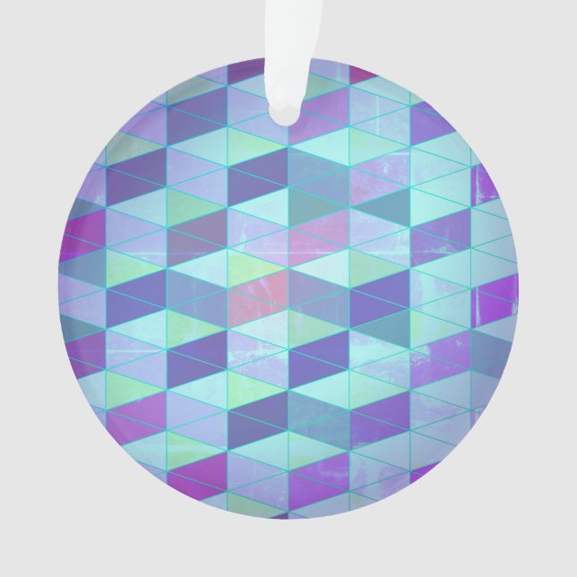 Adorno Cubos en triángulos patrón geométrico (Anverso)