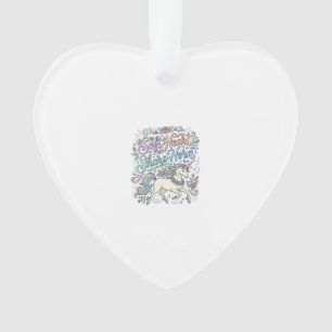 Adorno Cuerno Agudo Corazón Suave Unicornio Fondo Blanco