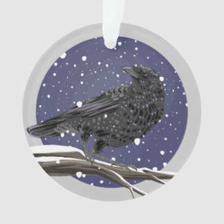 Adorno Cuervo de Invierno