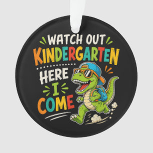 Adorno Cuidado jardín de infancia aquí vengo Dino