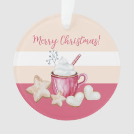 Adorno Cuidados Navidades Cacao Caliente Y Acuarela De Ga