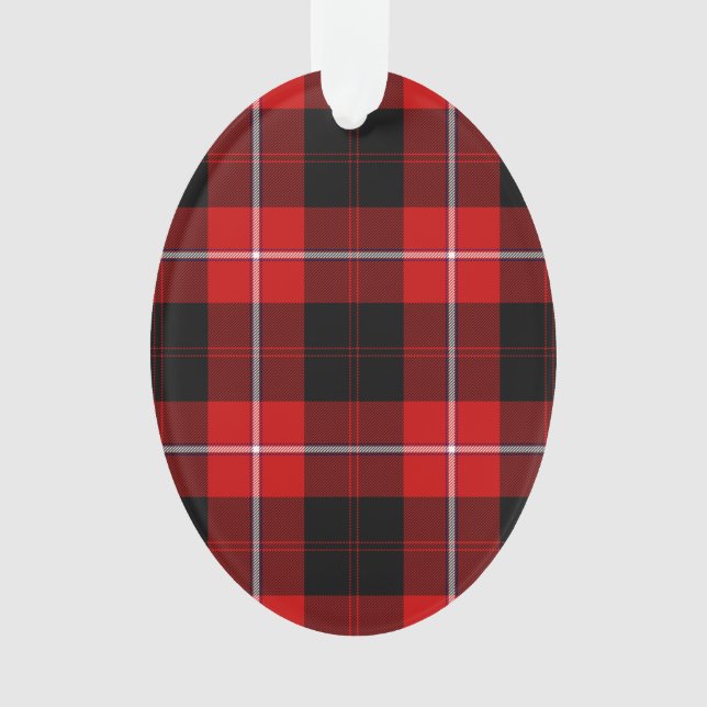 Adorno Cunningham Tartan Red Black Plaid (Anverso)