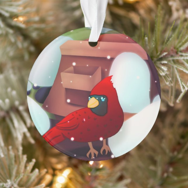 Adorno Custom Cardinal Christmas Family Ornament (Árbol)