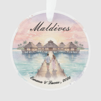 Adorno Custom Couple Maldives Honeymoon Keepsake