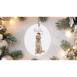 Adorno Custom Dog Christmas Ornament Santa Hat Photo Gift