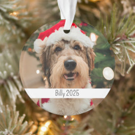 Adorno Custom Double Sided Dog Pet Christmas