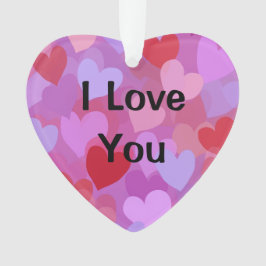 Adorno Custom I Love You Modern Typography Heart