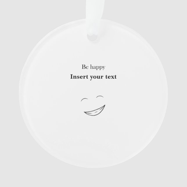 Adorno Customizable Be happy (Anverso)