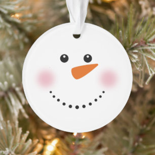 Adorno Cute Carrot Nose Snowman