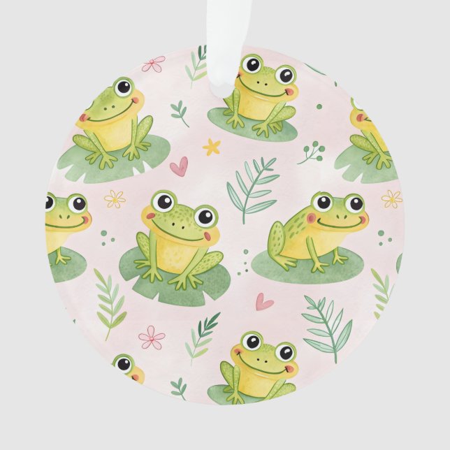 Adorno Cute frogs Pattern (Anverso)