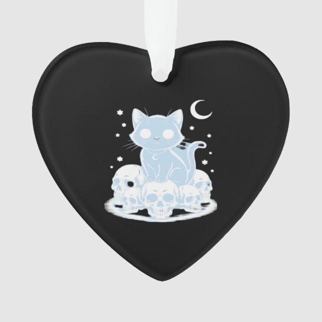 Adorno Cute Halloween Kitten Cat Gothic Aesthetic Essenti (Anverso)